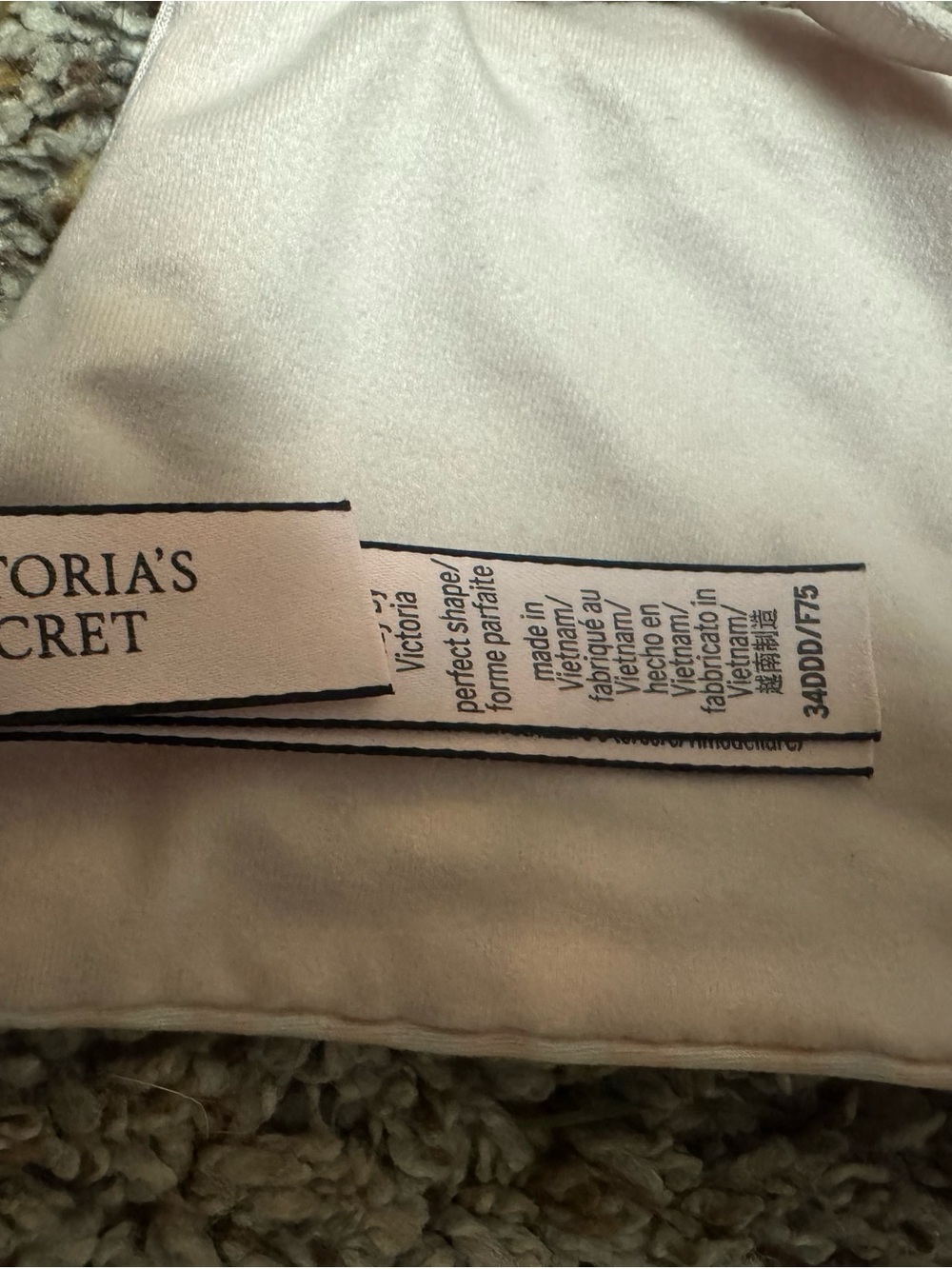 Victoria's Secret Light Pink Perfect Shape Bra